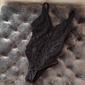 BECCA Black Lace One-Piece Swimsuit